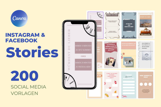 200 Instagram Story Vorlagen für mehr Interaktionen