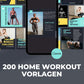 200 Home Workout Vorlagen für Social Media