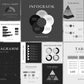 100 Social Media Infografiken | schwarz/ grau
