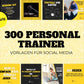 300 Premium Personal Trainer Vorlagen für Social Media Vorlagen