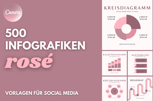 500 Social Media Infografiken | rosé